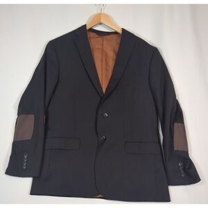 Jos A Bank Joseph Wool Blazer Mens 43R‎ Black Regular Slim 2 Sport Metropolitan